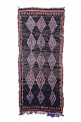 Marokkansk berber tæppe Boucherouite 350 x 140 cm