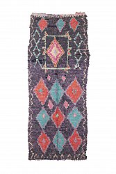 Marokkansk berber tæppe Boucherouite 260 x 110 cm