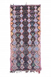 Marokkansk berber tæppe Boucherouite 300 x 135 cm
