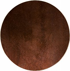 Rundt tæppe - Bovera (brun/rød)