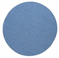 Rundt tæppe - Monsanto (blå)