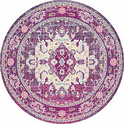 Rundt tæppe - Siliana (lyserød)