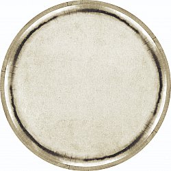 Rundt tæppe - Arriate (beige/grå)