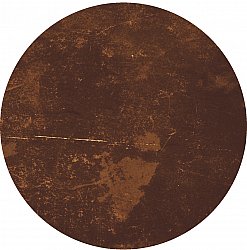 Rundt tæppe - Zahora (brun)