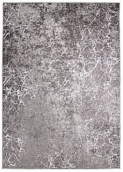 Wilton-tæppe - Zaria (mørkegrå/sølv)