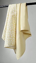 Køkkenhåndklæde 2-pak - Ella (gul)