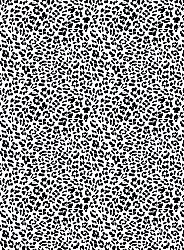 Wilton-tæppe - Leopard (sort/hvid)