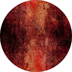 Rundt tæppe - Wells (rød)