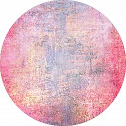 Rundt tæppe - Perugia (lyserød)