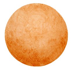 Runde tæpper - Aranga Super Soft Fur (orange)