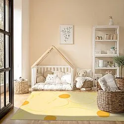 Wilton-tæppe - Honfleur (gul/multi)