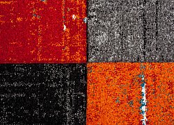 Wilton-tæppe - London Square (rød/orange)