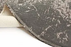 Kludetæppe - Cassis (rund) (grå)