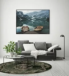 Rundt tæppe - Taknis (mørkegrøn)