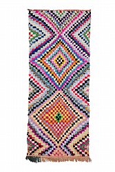 Marokkansk berber tæppe Boucherouite 305 x 120 cm