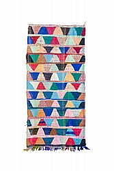 Marokkansk berber tæppe Boucherouite 140 x 290 cm