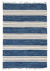 Tapis chiffons - Kajsa (bleu)