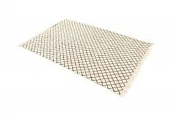 Kludetæppe - Agadir (sort/hvid)