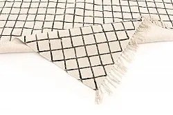 Kludetæppe - Agadir (sort/hvid)