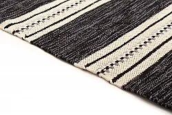 Kludetæppe - Kajsa (sort)