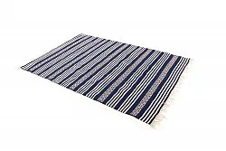 Kludetæppe - Ystad (blå)