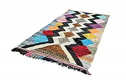 Marokkansk berber tæppe Boucherouite 140 x 270 cm