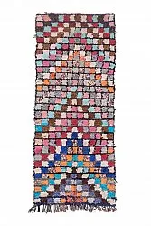 Marokkansk berber tæppe Boucherouite 275 x 110 cm