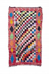 Marokkansk berber tæppe Boucherouite 240 x 140 cm