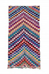 Marokkansk berber tæppe Boucherouite 245 x 125 cm