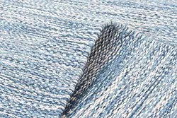 Uldtæppe - Wellington (blå)