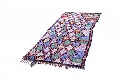 Marokkansk berber tæppe Boucherouite 245 x 100 cm