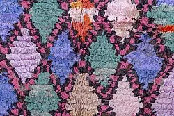 Marokkansk berber tæppe Boucherouite 245 x 100 cm