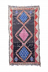Marokkansk berber tæppe Boucherouite 280 x 145 cm