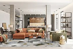 Wilton-tæppe - Samos (grå/multi)