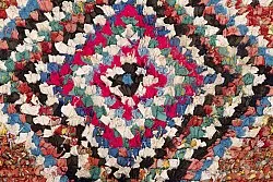 Marokkansk berber tæppe Boucherouite 205 x 100 cm