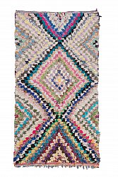 Marokkansk berber tæppe Boucherouite 265 x 140 cm