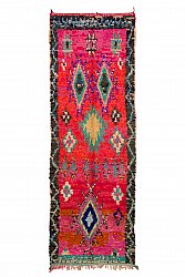 Marokkansk berber tæppe Boucherouite 330 x 115 cm