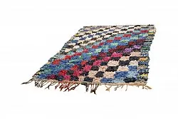 Marokkansk berber tæppe Boucherouite 225 x 155 cm