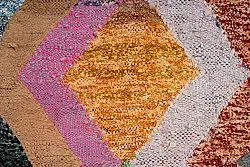 Marokkansk berber tæppe Boucherouite 135 x 260 cm