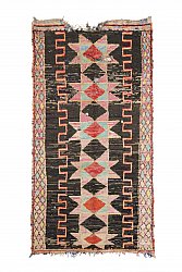 Marokkansk berber tæppe Boucherouite 285 x 145 cm