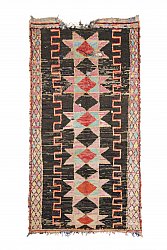 Marokkansk berber tæppe Boucherouite 285 x 145 cm
