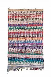 Marokkansk berber tæppe Boucherouite 220 x 135 cm