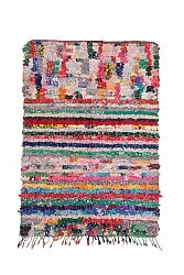 Marokkansk berber tæppe Boucherouite 210 x 145 cm