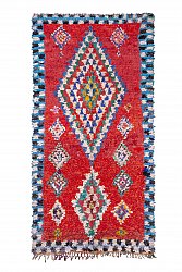 Marokkansk berber tæppe Boucherouite 295 x 150 cm