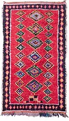 Marokkansk berber tæppe Boucherouite 255 x 145 cm