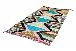 Marokkansk berber tæppe Boucherouite 135 x 265 cm
