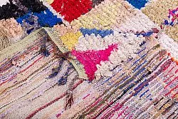 Marokkansk berber tæppe Boucherouite 245 x 135 cm