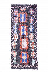 Marokkansk berber tæppe Boucherouite 275 x 105 cm