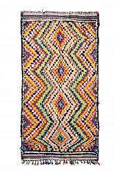 Marokkansk berber tæppe Boucherouite 280 x 145 cm