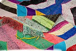 Marokkansk berber tæppe Boucherouite 140 x 245 cm